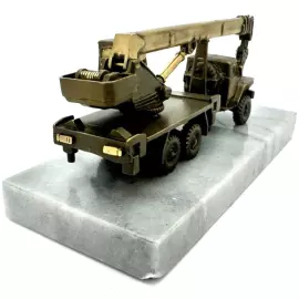 Набор подарочный "Строитель" с бокалами для коньяка и статуэткой "Автокран"